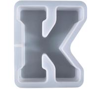 ALEFBET Silicone Mould Letters Large XXL - 18 cm, Silicone Moulds Casting Moulds Letters, DIY Silicone Casting Mould, Plaster Moulds for Casting, Epoxy Resin Moulds Letters (K)