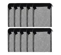 ALEGI 10 pcs Aquarium Filter Media Bags with Zipper, Mesh Reusable Bags for Aquarium Filter Media (6" x 5")