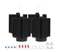 ALEGI Aquarium Bio Sponge Filter with Ceramic Media for Clear and Quiet Aquariums for Betta Fry Shrimp Tiny Fish Tank (40-75 Gallon 4 Pack)