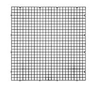 ALEGI Aquarium Plastic Grid Divider Tray Egg Crate,Grid Isolate Board Divider Fish Tank Bottom Black Filter Tray (Black 2 Pcs L)