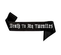 ALEGRE RIP to My Twenties Sash, 30th Birthday Decoration Sash, RIP to My 20s Decoration, Rip Twenties Decoration Birthday Sash, Rip 20s Decoration for Women, Death to My Twenties Decorations Sash for