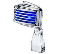 Alegree Heil Fin-B-Chrom-Mikrofon mit blauem LED-Mikrofon