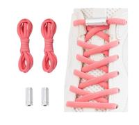 Alegrianan Elastic No Tie Shoe Laces For Adults,Kids,Elderly,One Size Fits All, 1neon Red