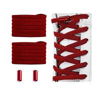 Alegrianan No Tie Shoelaces, Elastic Shoelaces for Adults/Kids，Elastic No Tie Shoe Laces, Burgundy, XL