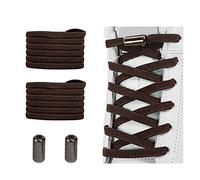 Alegrianan No Tie Shoelaces, Elastic Shoelaces for Adults/Kids，Elastic No Tie Shoe Laces, Dark Brown, XL