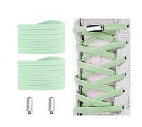 Alegrianan No Tie Shoelaces, Elastic Shoelaces for Adults/Kids，Elastic No Tie Shoe Laces, Light Green, XL
