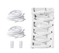 Alegrianan No Tie Shoelaces, Elastic Shoelaces for Adults/Kids，Elastic No Tie Shoe Laces, White, XL