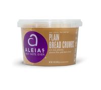 ALEIAS BEST. TASTE. EVER. Plain Bread Crumbs - 368.5g / 1 Pack - Authentic Flavour, Breading for Gluten Free Recipes, Certified Gluten Free, GMO Free, Dairy Free, Low Sodium, Kosher