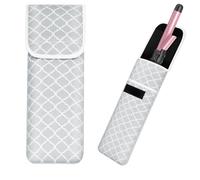ALEIFLE Women's Heat Resistant Neoprene Curling Iron Holder Flat Iron Curling Wand Travel Storage Cover Case Bag Pouch -Water-Resistant, Grey-1, 13 x 5 x1/4 Inch, Mass Beauty