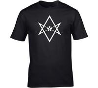 Aleister Crowley Unicursal Hexagram Men T Shirt Black