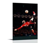 Alejandro Garnacho Classic Action Poster Football Superstar Art Print Wall Photo Paint Hanging Picture Family Bedroom Decor Gift Frame-style 20x30inch(50x75cm)
