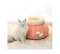 ALEjon Fluffy Full Surround Pet Bed Soft Nest Kennel Cats Bed Can Shrink The Mouth Shaped Cave House Sleeping Bag Tent Pet Winter Warm Washable