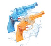 Aleker 2 Pack Water Pistols for Kids Adults, Powerful Mini Water Guns Toys, Party Bag Filler for Boys Girls, Portable Small Pistol Guns for Summer Beach Outdoor Garden Swimming Pool Water Fighting