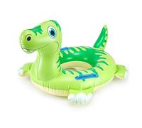 Aleker Inflatable Swim Ring, Dinosaur Rubber Ring with Tail for Boys Girls, Durable Pool Floats for Kids, Pool Toys Swimming Floats, Kids Pool Inflatables for Summer Beach Swimming Pool Water Party