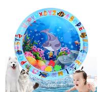 Aleker Tummy Time Water Mat, Inflatable Water Mat Baby Sensory, Portable Baby Water Play Mat, Water Sensory Mat for Babies, Early Development Sensory Toys for Babies 3 to 24 Months