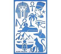 Aleks Melnyk No.31 Egyptian Metal Journal Stencil, Hieroglyphics Stencil for Egyptian Paintings, Egyptian Cutouts, Steel Template, Wood Burning, Pyrography and Engraving, Painting, Bullet Journaling