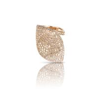 Aleluiá Ring in 18ct Rose Gold with Diamonds - Ring Size N