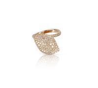 Aleluia Ring in 18ct Rose Gold with White and Champagne Diamonds