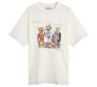ALÉMAIS Women's Contessa Disco Dogs T-Shirt Cream