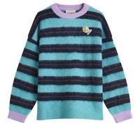 ALÉMAIS Women's Domenica Teal Stripe Sweater