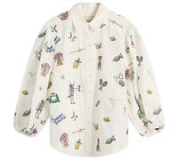 ALÉMAIS Women's Play Embroidered Shirt Cream