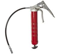 Alemite 555-E Pistol Grip Grease Gun, Develops up to 7,500 psi, Delivery 1 oz./30 Strokes, 16 oz. Bulk or 14 oz. Cartridge, with Flexible Extension, Dual Leverage, Volume or Pressure Mode