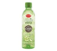 ALEO 0.5L Premium CHIA Aloe Vera Drink - Natural, No Preservatives, No Artificial Colors Superior Taste Award 2025