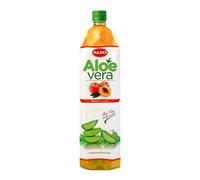 ALEO 1.5L Premium Peach Aloe Vera Drink - Natural, No Preservatives, No Artificial Colors Superior Taste Award 2025