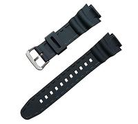ALEOHALTER Replacement Watch Band For Casio AQ-S810W, Rubber Polyurethane (PU) Material Watch Band, Quick Release Wrist Strap For Casio W800H/ AQ-S800(Black)