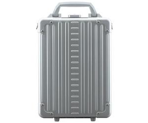 Aleon Aluminum Vertical Briefcase 25 cm laptop compartment silver colored