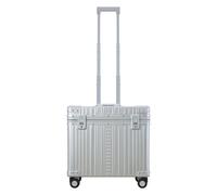 Aleon Classic Aluminum Pilot Trolley, 44 cm silver colored