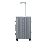 Aleon Traveler 4 Roll Trolley 67 cm with garment bag silver colored