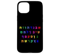 Aleph Bet Letters of the Hebrew Alphabet Jewish Israel Case for iPhone 15 Plus