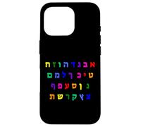 Aleph Bet Letters of the Hebrew Alphabet Jewish Israel Case for iPhone 16 Pro