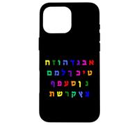 Aleph Bet Letters of the Hebrew Alphabet Jewish Israel Case for iPhone 16 Pro Max