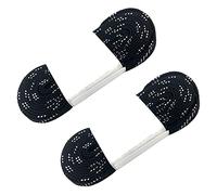 Alephnull 2 Pairs Skate Hockey Shoelaces Waxed Roller Hockey Shoelaces for Ice Skating Professional Anti-Break Inline Ice Hockey Skate Laces (Black, 108")