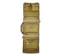 Alephnull Soft Rifle Cases Air Rifle Bag 47" / 39" / 33" Long Gun Bag Tactical Rifle Backpack Shotgun Bag Padded Gear Storage Hunting Shooting Fishing (Brown, S)