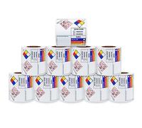 Aleplay SDS OSHA Data Labels for Chemical Safety 3×4 Inch MSDS Stickers with GHS Pictograms HMIS & Hazard Compliant Secondary Containers, 100 Stickers Per Roll（10 Rolls）