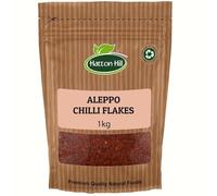 Aleppo Chilli Flakes 1kg by Hatton Hill | Pul Biber, Semi-Dried Red Pepper, Crushed, Middle East Cuisine, Mildly Hot, Marash Pepper