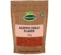 Aleppo Chilli Flakes 3kg by Hatton Hill | Pul Biber, Semi-Dried Red Pepper, Crushed, Middle East Cuisine, Mildly Hot, Marash Pepper