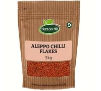 Aleppo Chilli Flakes 5kg by Hatton Hill | Pul Biber, Semi-Dried Red Pepper, Crushed, Middle East Cuisine, Mildly Hot, Marash Pepper