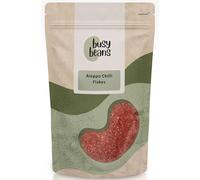 Aleppo Chilli Flakes (Pul Biber) 100g - Turkish Pepper Flakes, Mild Chilli Seasoning, Middle Eastern Spice for Salads, Mezze, Vegetables & Cooking - Busy Beans