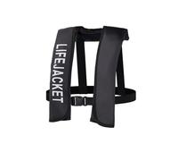 ALEPXS Swimming Vest, Adult Buoyancy Life Jacket Life Vest Preserver with Manual Override Automatic Manual Inflatable Life Jacket (Manual Inflating)(black,Automatic Self Inflating)