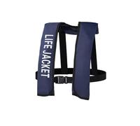 ALEPXS Swimming Vest, Adult Buoyancy Life Jacket Life Vest Preserver with Manual Override Automatic Manual Inflatable Life Jacket (Manual Inflating)(Dark blue,Manual Inflating)