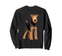 Alert and Proud - Airedale Terrier Stance Sweatshirt
