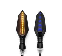 Alert Indicator Motorcycle Turn Signal Lights Indicators Signal Light For Y&amaha MXT850 Niken GT XTZ 700 TENERE WR250F YZF R1 Flasher Sign Indicator(Yellow blue,2 PCS)