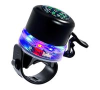 Alert with Compass and Visible Light Trim, USB Rechargeable Handlebar Unit for Daily Rides and Evening Use Rechargeable Bike Alert Cycle Notifier Handlebar Unit Compass Top Light Trim Usb Quick Clamp