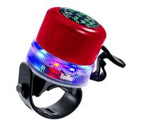 Alert with Compass and Visible Light Trim, USB Rechargeable Handlebar Unit for Daily Rides and Evening Use Rechargeable Bike Alert Cycle Notifier Handlebar Unit Compass Top Light Trim Usb Quick Clamp