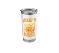 Ale's Well Cute Beer Mug Pun Drink Stainless Steel Insulated Tumbler