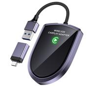 ALES Wireless Carplay Adapter, Converts Factory Wired CarPlay to Wireless Carplay Dongle for iPhone (Wireless Carplay Adapter-A)